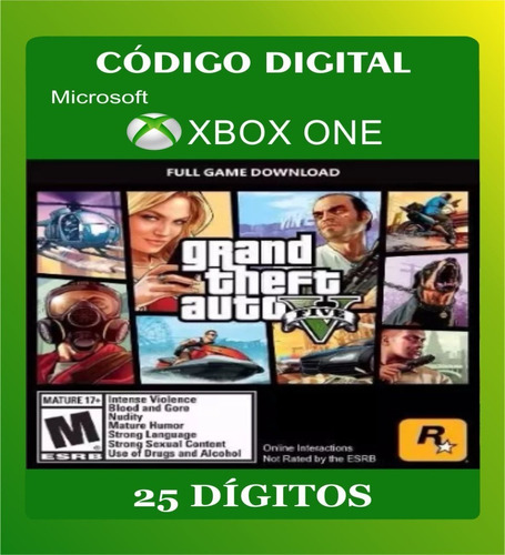 Xbox Codigo De Gta 5 Juego Digital / Tarjeta de Cash Tiger ...