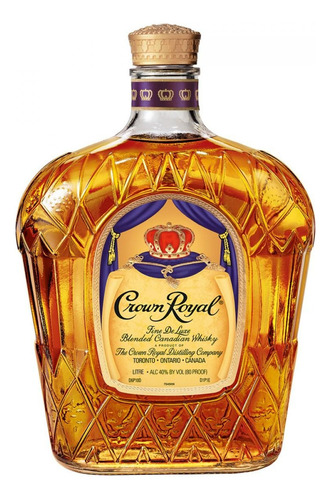 Whisky Crown Royal Con Caja Y Funda 1 L