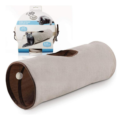 Juego De Túneles Plegables Para Gatos, 2 Piezas, Color Clási
