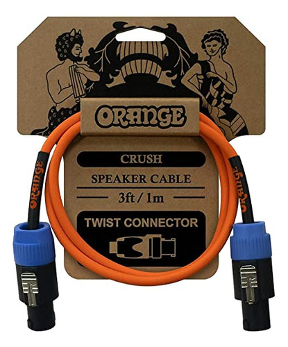 Cable De Bocina Orange Ca039 Crush De 3 Pies, Conector Reto