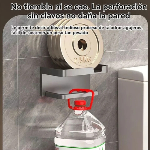 Estante De Almacenamiento Doble Con Soporte Para Rollos De B