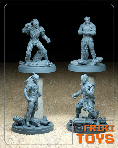 Miniaturas De Rol 35mm Mortal Kombat-resina 3d- Friki Toys