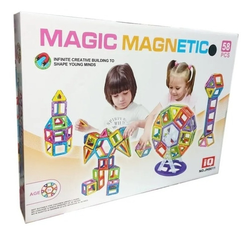 Magic Magnetic 58 Piezas Bloques Imantados Sharif Express