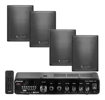 Comprar Kit Frahm Sonorização Som Ambiente  Amplifcador + 4 Caixas