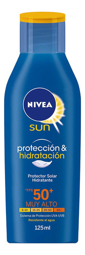 Protector Solar Nivea Sun Protección & Hidratación Fps 50+ Muy Alto 125ml