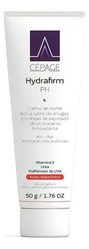 Crema Cepage Hydrafirm Ph P/ Noche Antiarrugas X 50 Gr