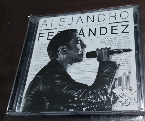 Alejandro Fernández Cd + Dvd Rompiendo Fronteras Nuevo