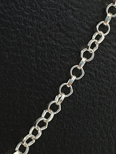 Imagen 2 de 5 de Cadena Argollas Plata Ley .925 55 Cm X 2 Mm
