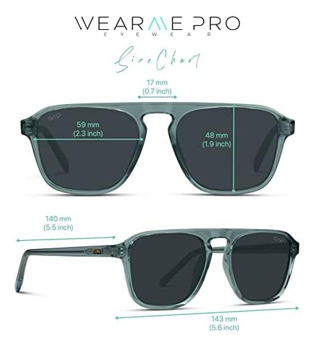 Gafas Wmp, Modernas, Cuadradas, Para Hombre, Retro, Polariza