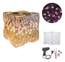 Comprar Tulipanes Lampara 24 Flor Infinito Diy Espejo Con Luz Regalo
