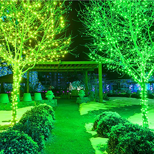 Luces Navideñas Led Azules, 100 Cuentas, Cable Blanco 26.9