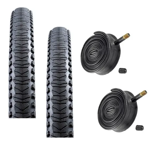 2 Cubiertas Imperial Cord Street 2 Camaras Vee Rubber Rod26