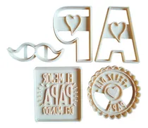 Comprar Cortantes Para Galletitas, Porcelana Fria Dia Del Padre X5