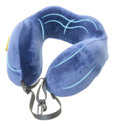 Combo Dos Almohada De Viaje Inteligente Cuello Memory Foam