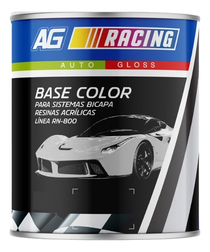 Base Color Acrílica Negro Intenso 946 Ml Racing