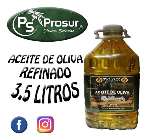 Galonera Aceite De Oliva Refinado 3.5 Lt
