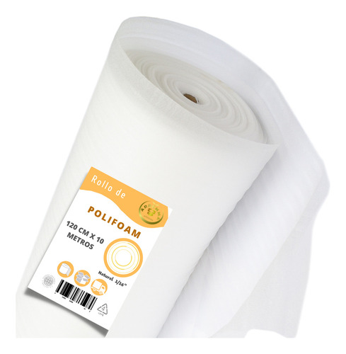 Polifoam Delgado Rollo 120cmx10m Proteccion Empaque