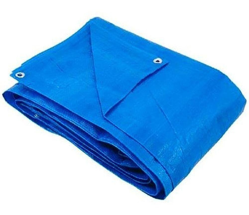 Lona Plastica Carreteiro Itap Azul Reforçada 5x5 Com Ilhoes