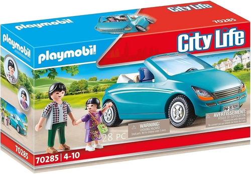 Familia Playmobil Con Coche