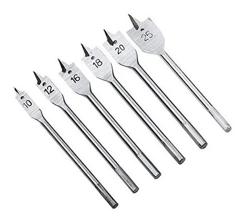 comprar Mechas Planas Para Madera Set X 6 Pcs 10-25 Mm Ferreteria
