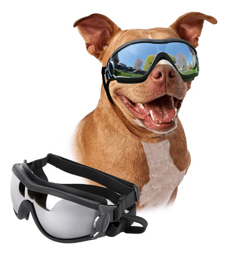 Gafas De Sol Para Perro Anti-uv Protector De Ojos Ajustable