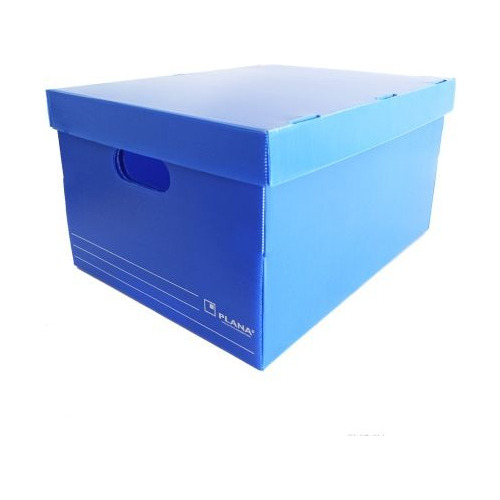 Caja Archivo Plastico Con Tapa Plana 804 45x35x25 X 10 Unida
