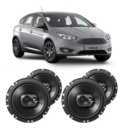 Alto Falante Ford Focus 2014 A 2016 Pioneer 200w Rms