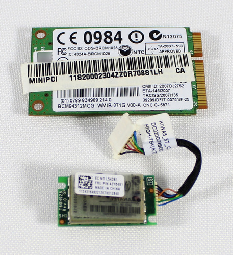 Placa Bluetooth E Wifi Notebook Lenovo G450 (Usado)