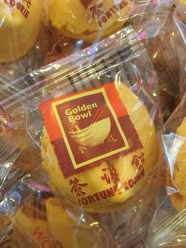 Galletas Fortuna Suerte Golden Bowl Fortune Cookies Cookie