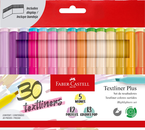 Resaltadores Faber-castell Textliner Plus X 30