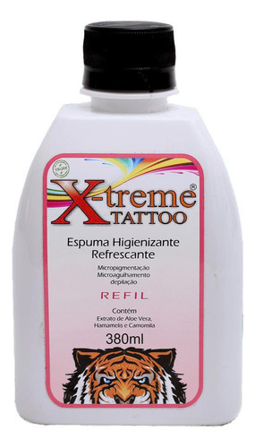 Refil- Espuma Higienizante Xtreme Tattoo 380ml