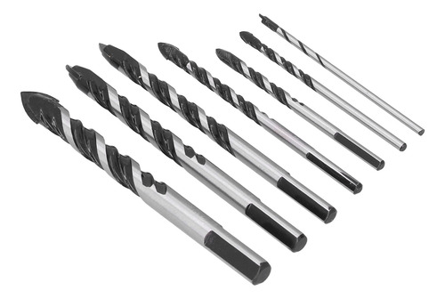 Imagen 2 de 10 de 7pcs Brocas Multifuncionales Cerámica Concreto Vidrio Madera
