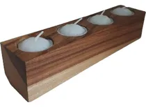 Comprar Porta Velas De Madera Petiribi Para Velas De Noche