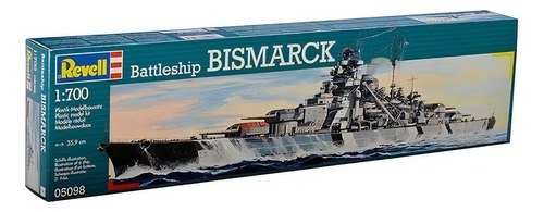 Buque de guerra alemán Revell Bismarck 1/700 295 piezas 05098