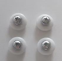 Comprar Ruedas Puerta De Baño Blanca Precio Publicado Por 4 Unidades