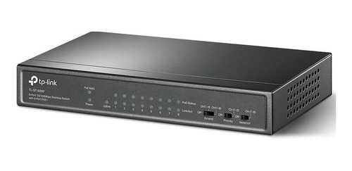 Imagen 2 de 6 de Switch Tp-link Tl-sf1009p 9 Puertos 10/100 8 Port Poe+