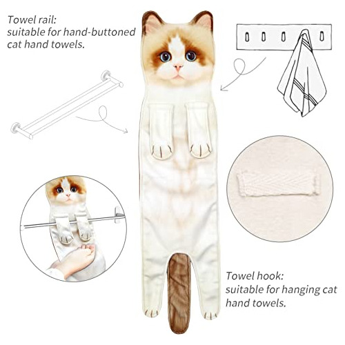 Toallas De Mano Openhahaha Para Baño, Divertidas Toallas De