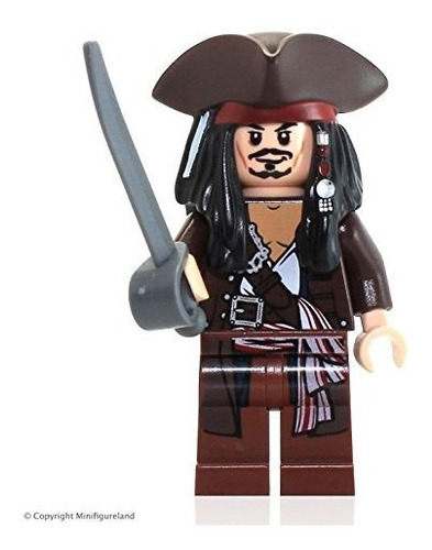 Capitan Jack Sparrow Sombrero Chaqueta Lego Piratas Del Cari