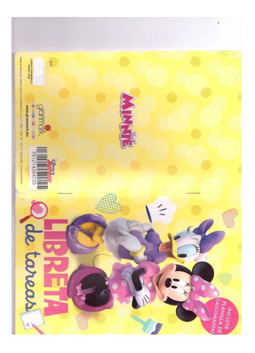 Libreta De Tareas Minnie Mouse 6 Piezas