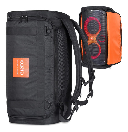 Funda Tipo Mochila Para Parlante Jbl Partybox 110 Negro