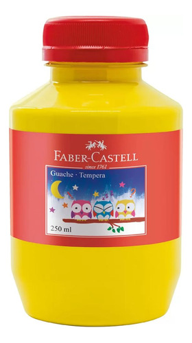 Tinta Guache 250ml - Amarelo Faber-castell