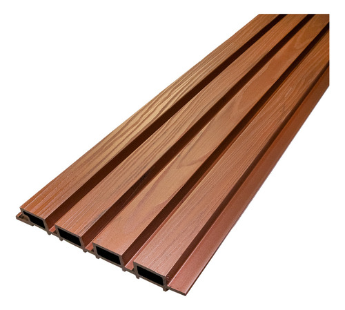 Lambrin Deco Wpc Tipo Madera Estandar Exterior 15 Pz 3.15 M2