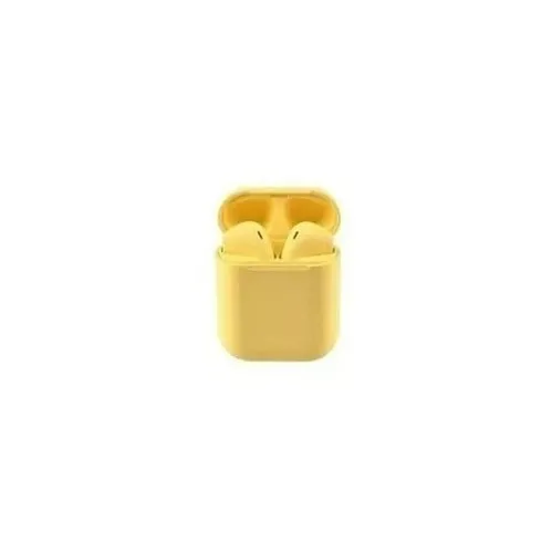 Ariculares In ear Inal mbricos I12 Tws Modelo Color Amarillo
