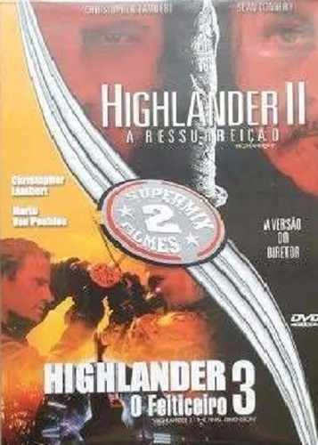 Dvd Lacrado Duplo Highlander 2 A Ressurreicao + Highlander 3