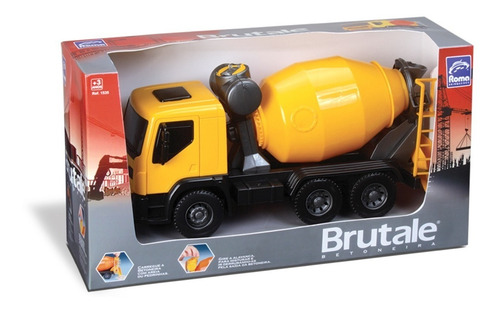 Imagem 6 de 6 de Caminhão Brutale Betoneira - Roma Brinquedos