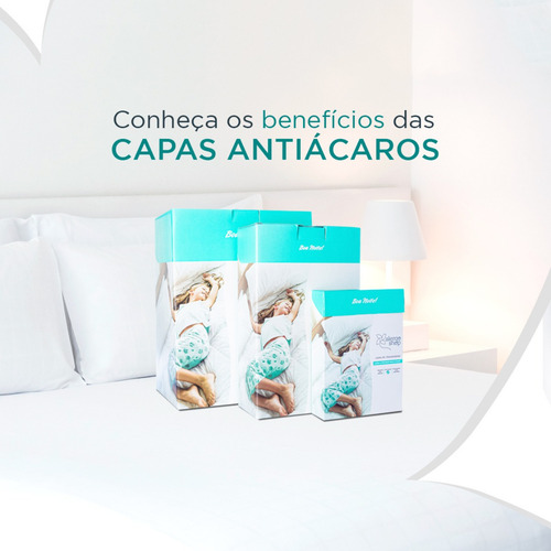 Capa Antiácaro Colchão Solteiro Slim Tex + Trav Alergoshop