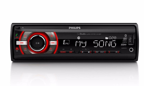 Autoestereo Philips Bluetooth Sd Usb Mp3 Ce135bt/55 Sin Cd