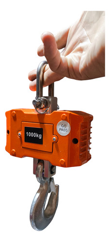 Balanza Colgantes 1000kg Dijitales Pantalla Led Retro Ilumin Naranja