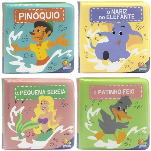 Coleção Primeiro Livro Do Bebê - Banho Divertido - 4 Livros