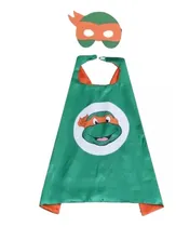 Comprar Capa Disfraz Niños + Antifaz Tortugas Ninja Michelangelo 